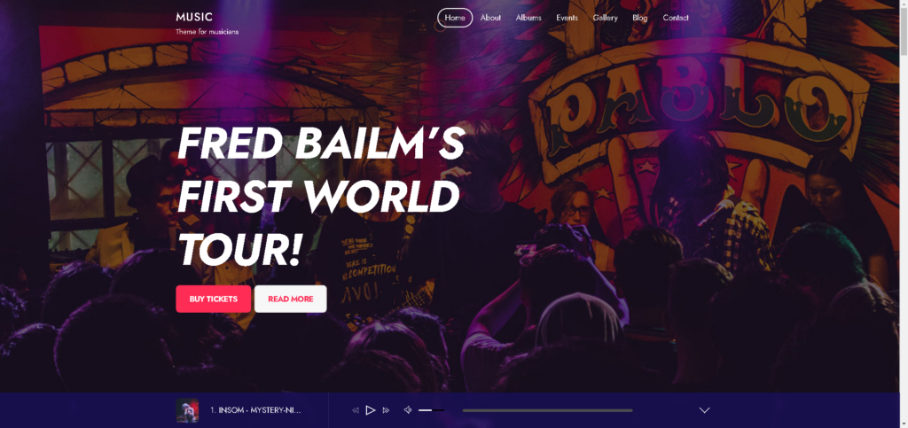 music - Best WordPress Themes for Nightclubs