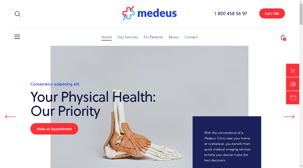 the best WordPress themes for chiropractors - medeus