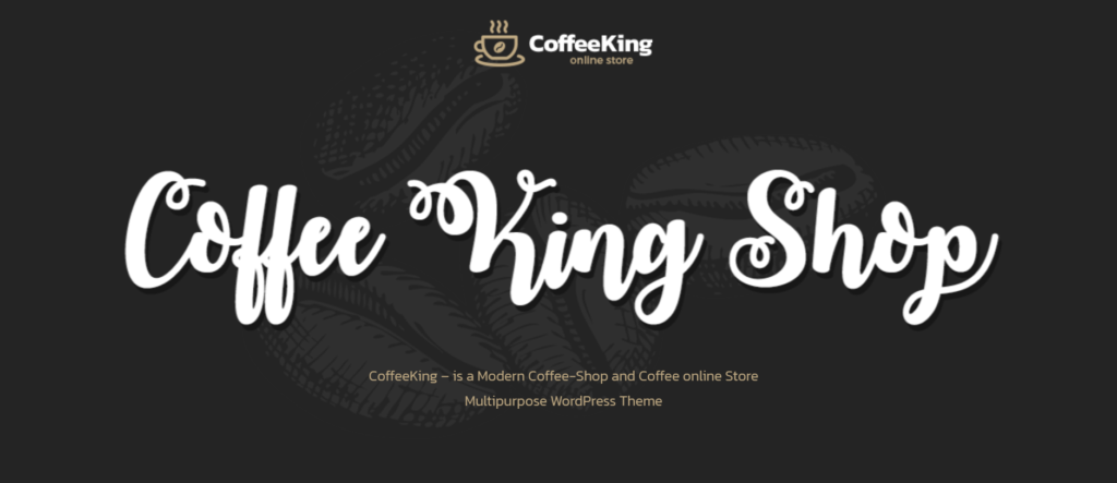Best WordPress Coffee Shop Themes - CoffeeKing