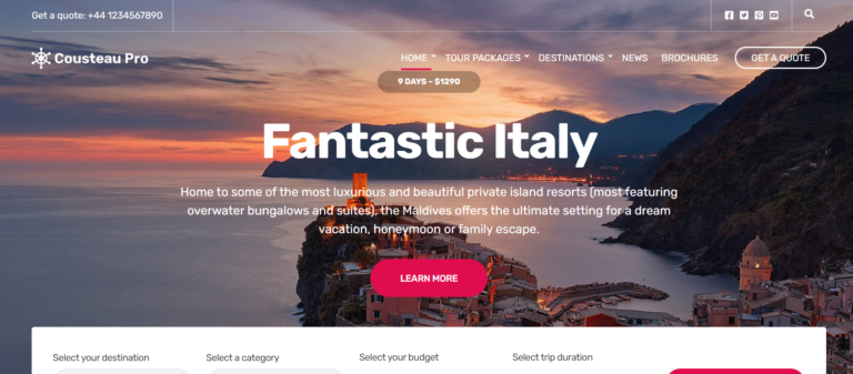best WordPress travel agency themes