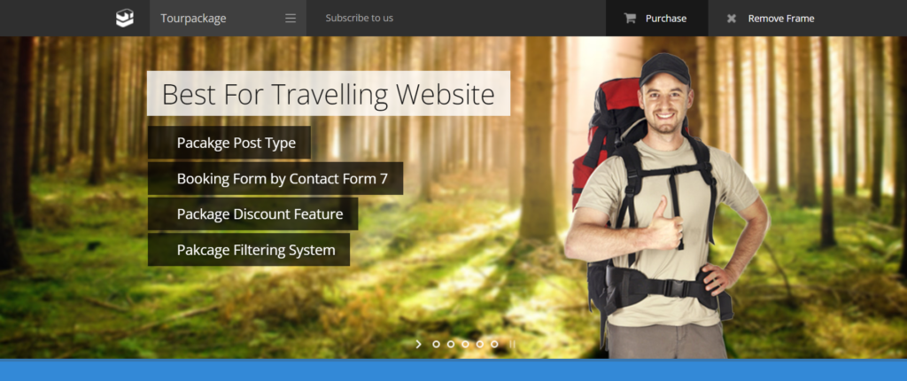 Best WordPress Travel Agency Themes - Tour Package