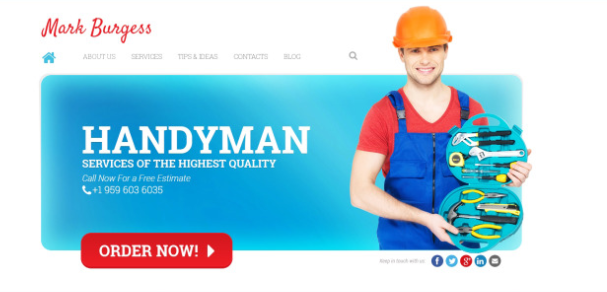Best WordPress Handyman Themes - Maintenance Services
